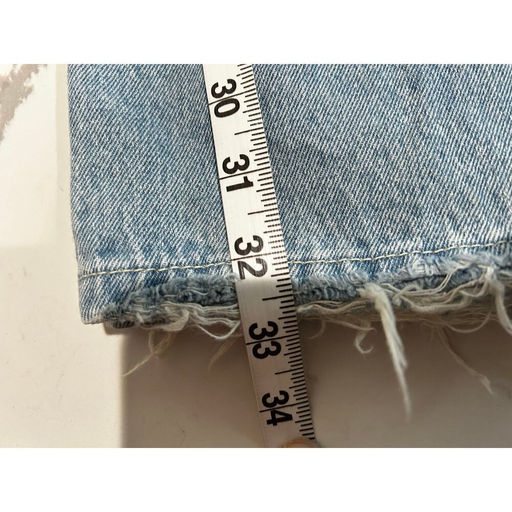 NWT Vervet Leslie 90's Vintage Flare Jeans Distressed Size 29 Light Wash - Picture 12 of 12
